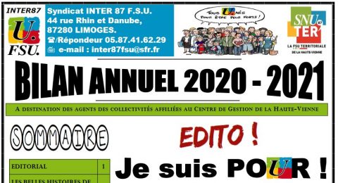 BILAN ANNUEL INTER87-FSU 2020-2021