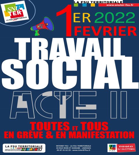 SOCIAL ET MÉDICO-SOCIAL : TOUTES ET TOUS EN GRÈVE ET EN MANIFESTATION LE 1er FÉVRIER !