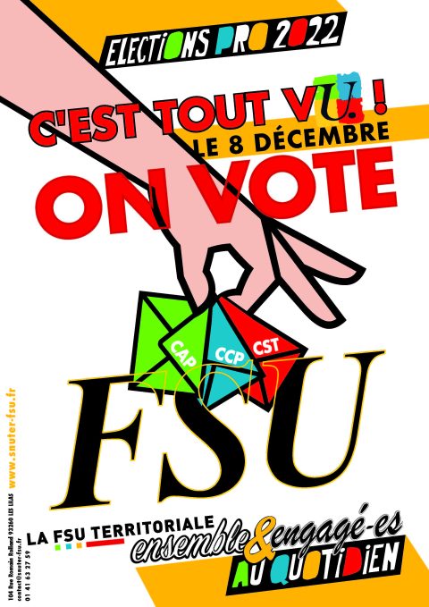 Le 8 décembre, votons FSU !